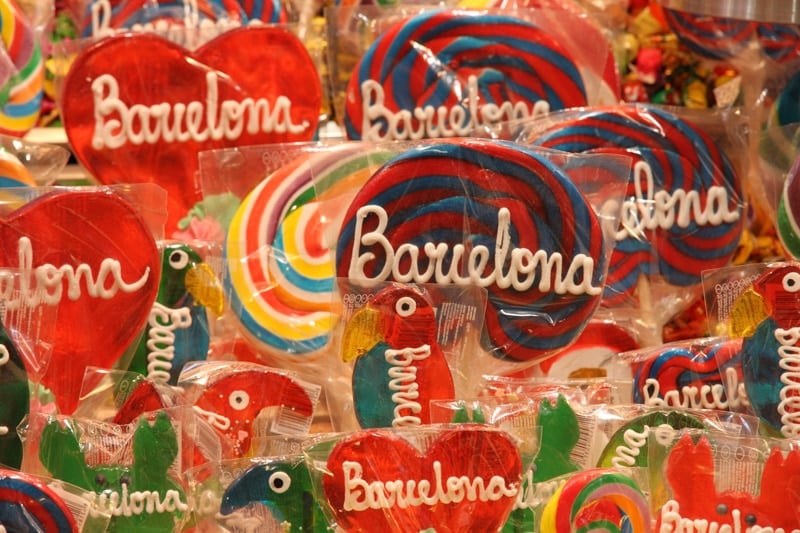 Sweets at the Boqueria Market