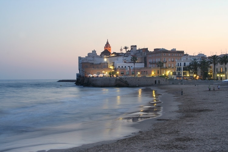 Sitges is one of the perfect winter holidays for sunshine in Europe