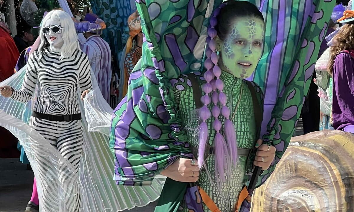 People dressed up in costumes for one of Sitges Events